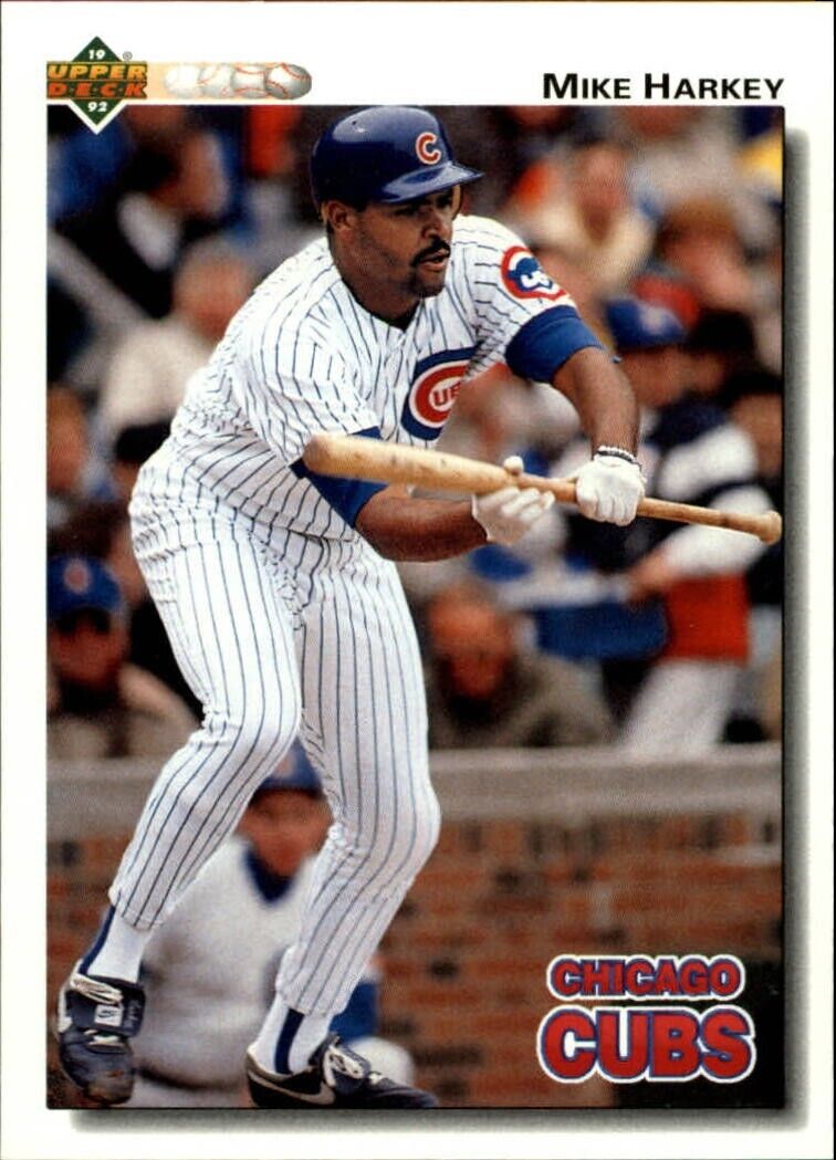 Mike Harkey 1992 Upper Deck MLB #218 Baseball Card Chicago Cubs