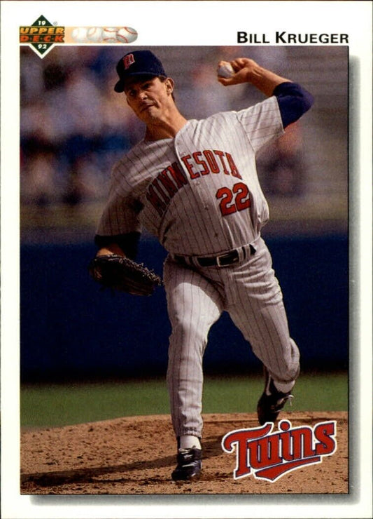 Bill Krueger 1992 Upper Deck MLB #781 Baseball Card Minnesota Twins