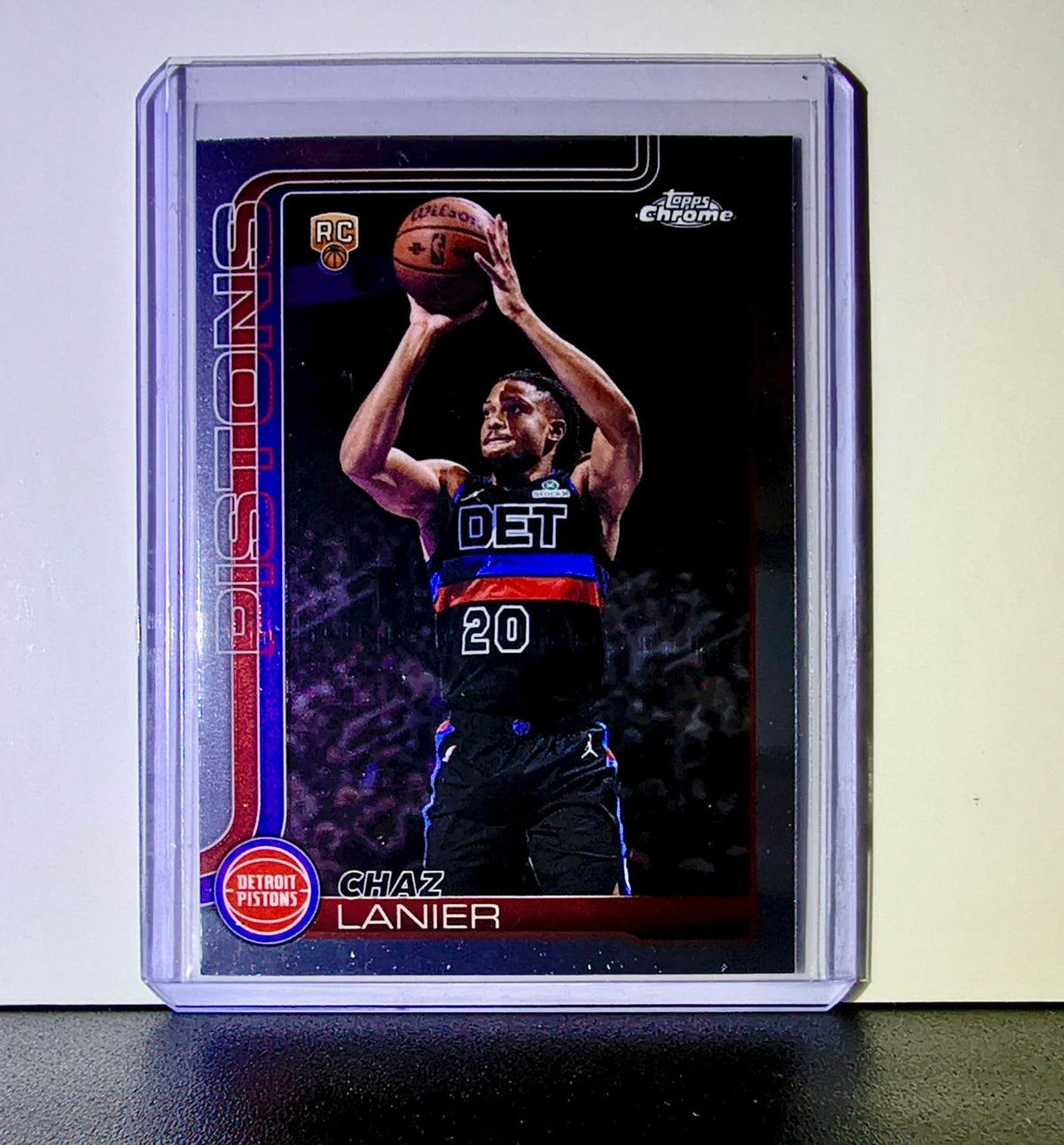 Chaz Lanier Rookie 2025-26 NBA Topps Chrome Update #188 Card Detroit Pistons