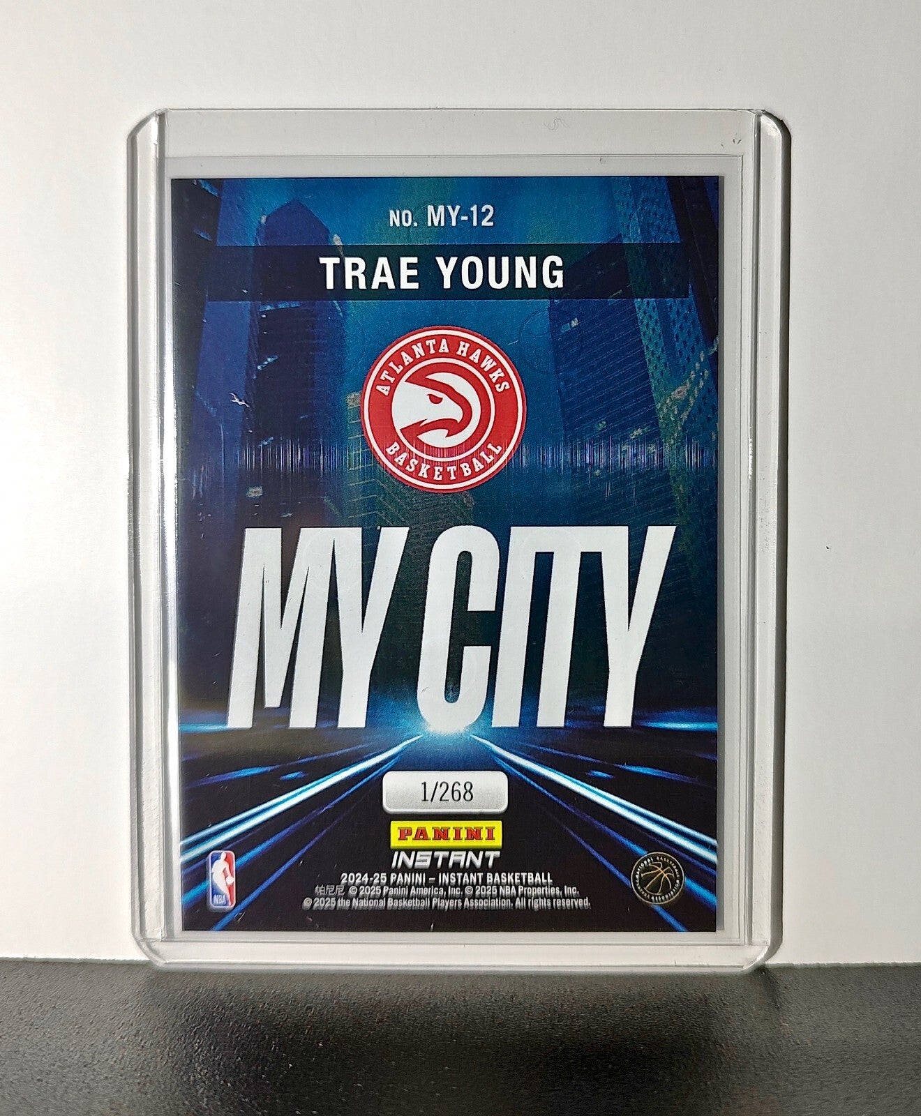 Trae Young 2024-25 Panini MyCity NBA #12 Basketball Card Atlanta Hawks 1/268