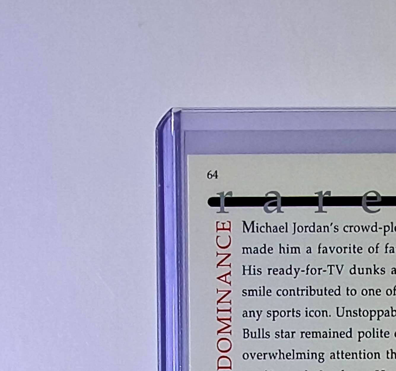 Michael Jordan 1997 Upper Deck Rare MJ Air Decade of Dominance #64 Card Bulls