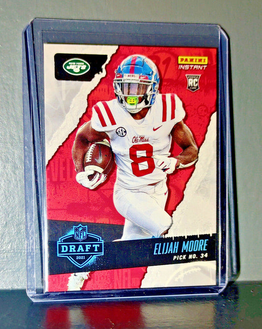 Elijah Moore 2021 Panini NFL Instant Draft Night #19 Rookie Card 1 of 809