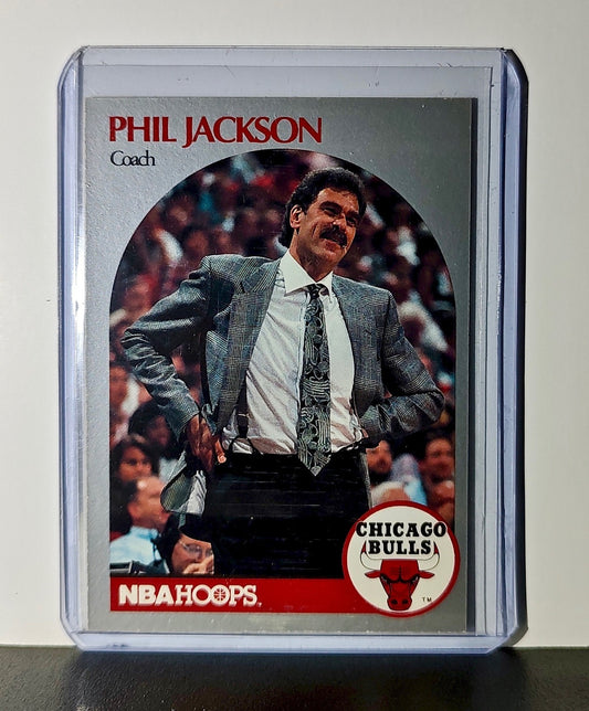 Phil Jackson 1990 NBA Hoops NBA #308 Card Chicago Bulls