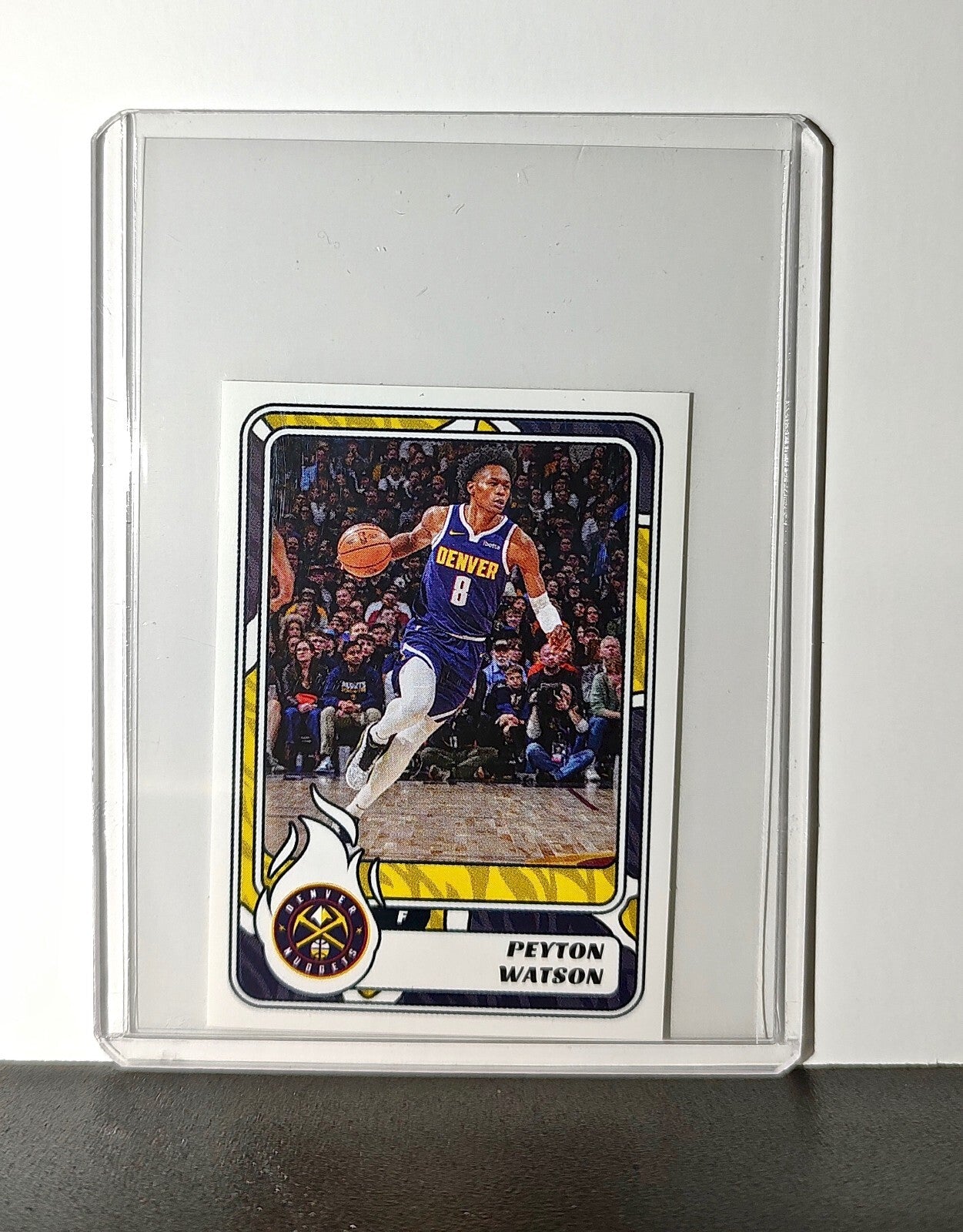 Peyton Watson 2024-25 Panini NBA #311 Sticker Card Denver Nuggets