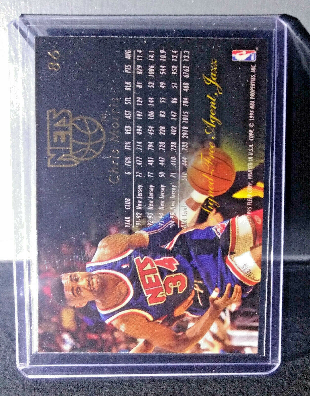 1995-96 Chris Morris Flair #86 Basketball Card