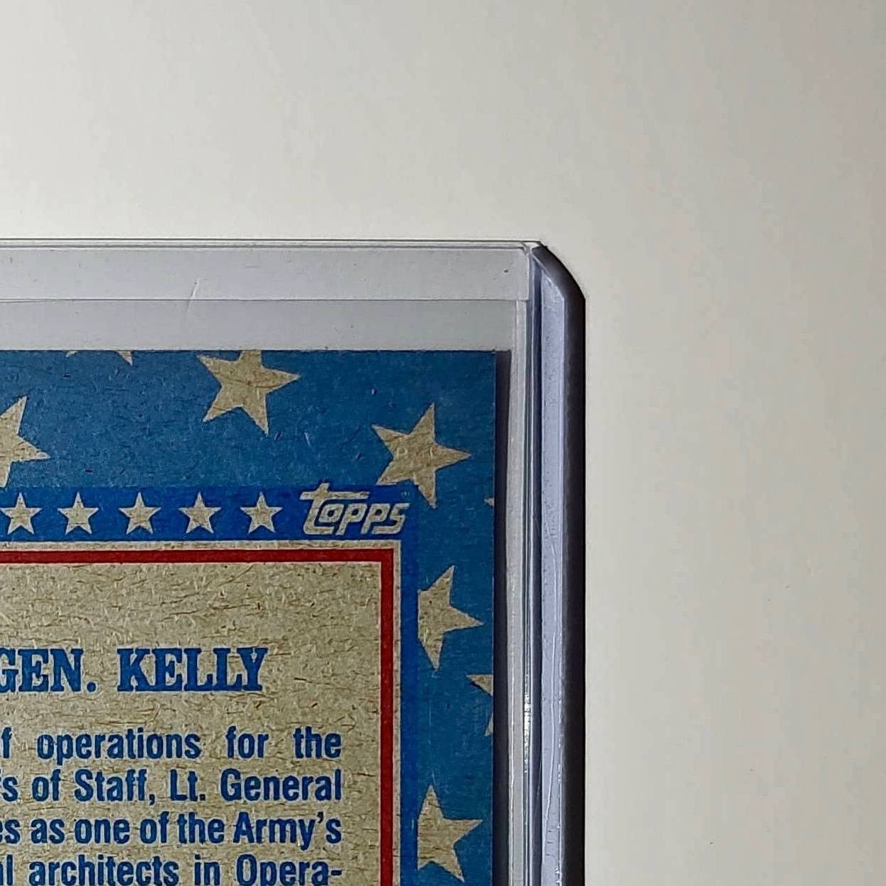 Lt. Gen. Thomas Kelly 1991 Topps Desert Storm #160 Card