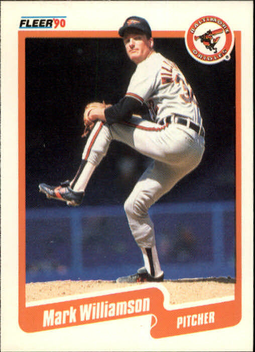 1990 Mark Williamson Fleer Baseball Card #194