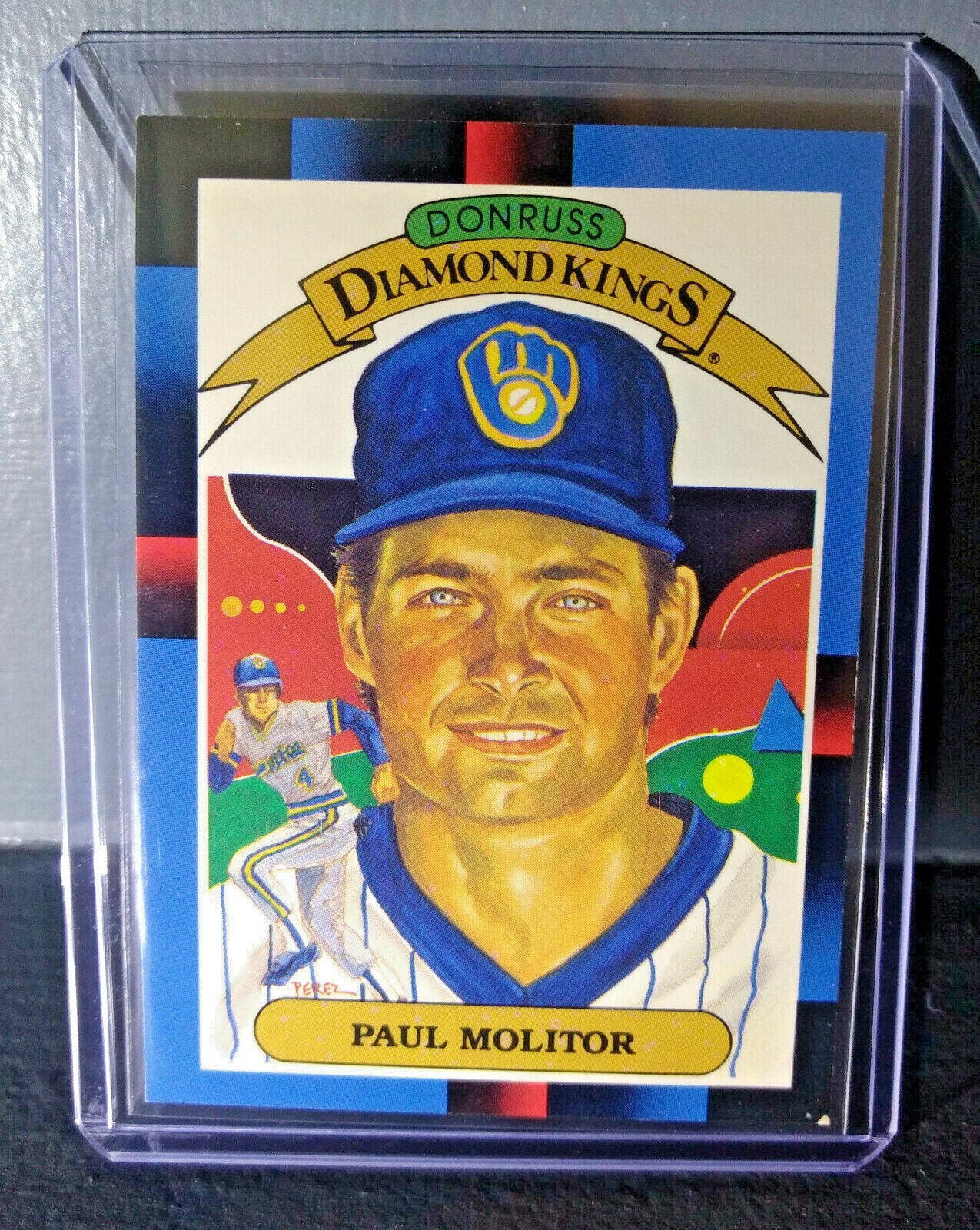 1988 Paul Molitor Donruss Diamond Kings #7 Baseball Card