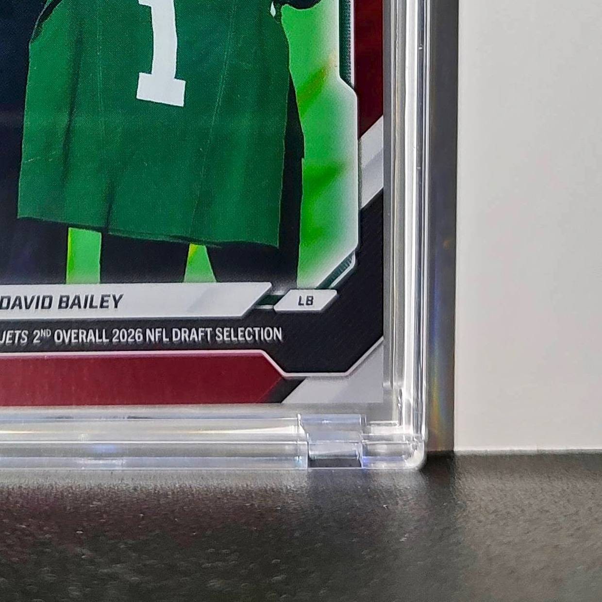 David Bailey Rookie 2026 Topps Now Draft Night #DBAL Red Foil 2/5 Card Jets
