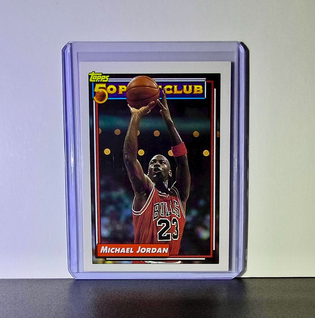 Michael Jordan 1992-93 Topps 50 Point Club #205 Basketball Card Chicago Bulls