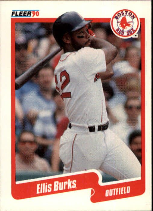 1990 Ellis Burks Fleer Baseball Card #269