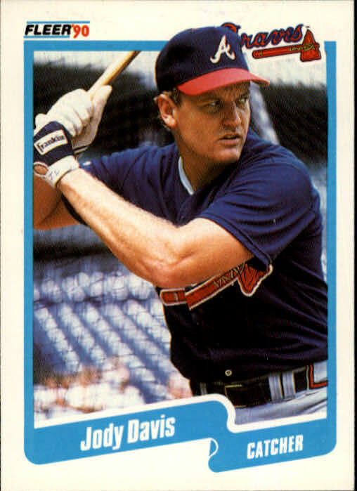 1990 Jody Davis Fleer Baseball Card #579