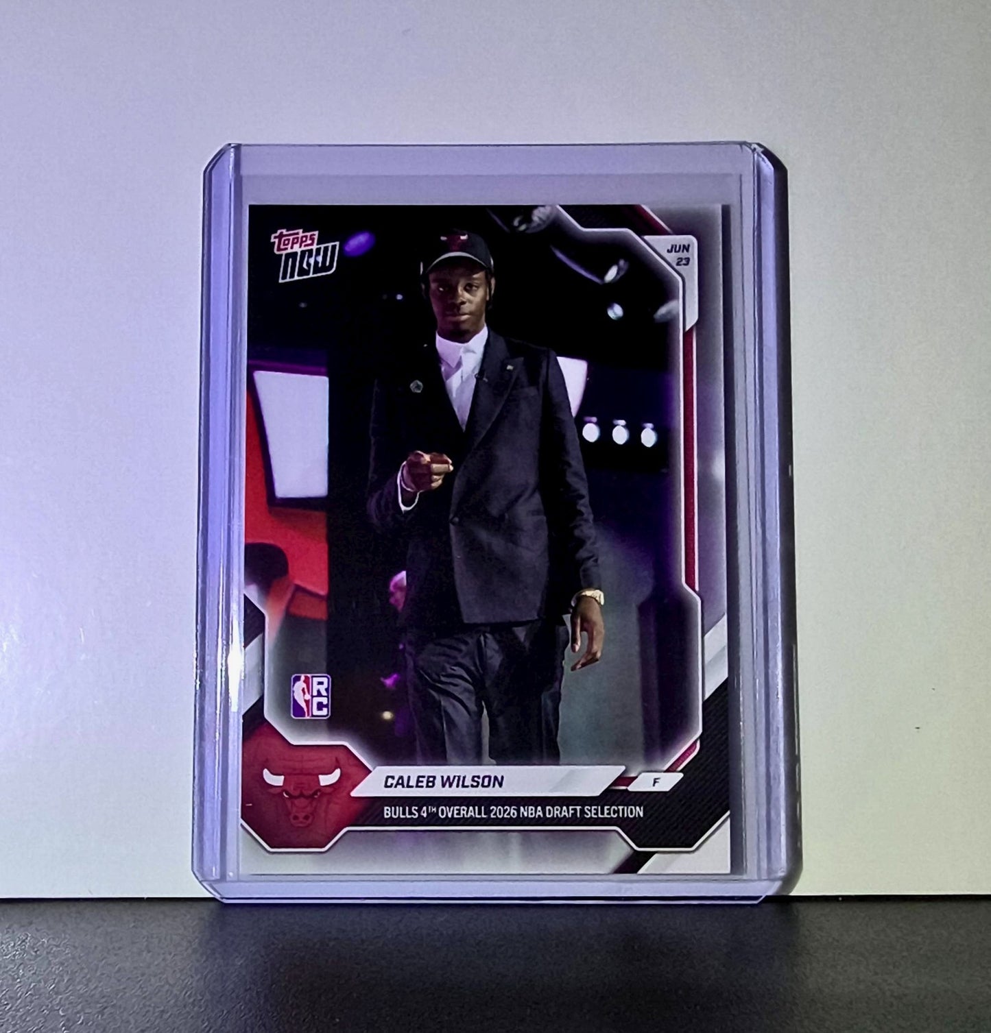 Caleb Wilson Rookie 2026-27 Topps NBA Draft Night #CWIL Card Bulls