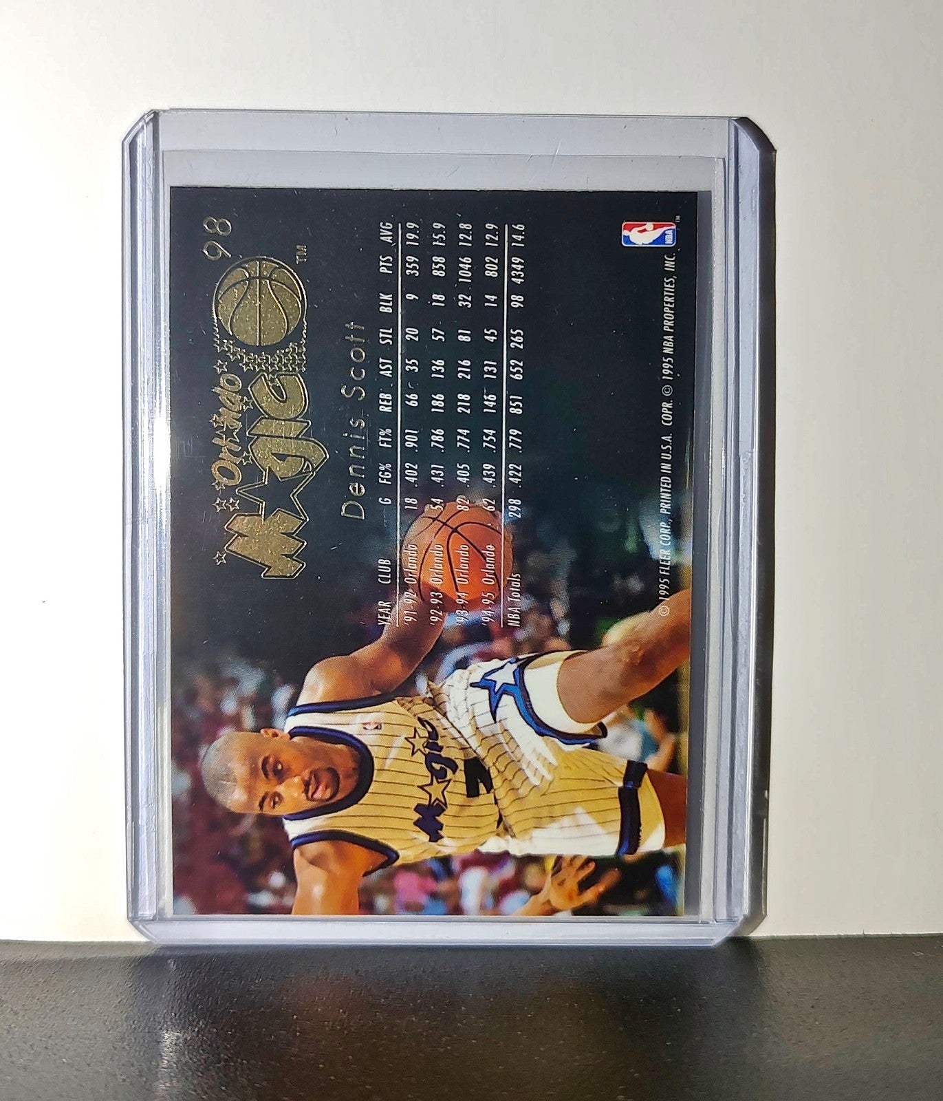 Dennis Scott 1995-96 Flair NBA #98 Card Orlando Magic