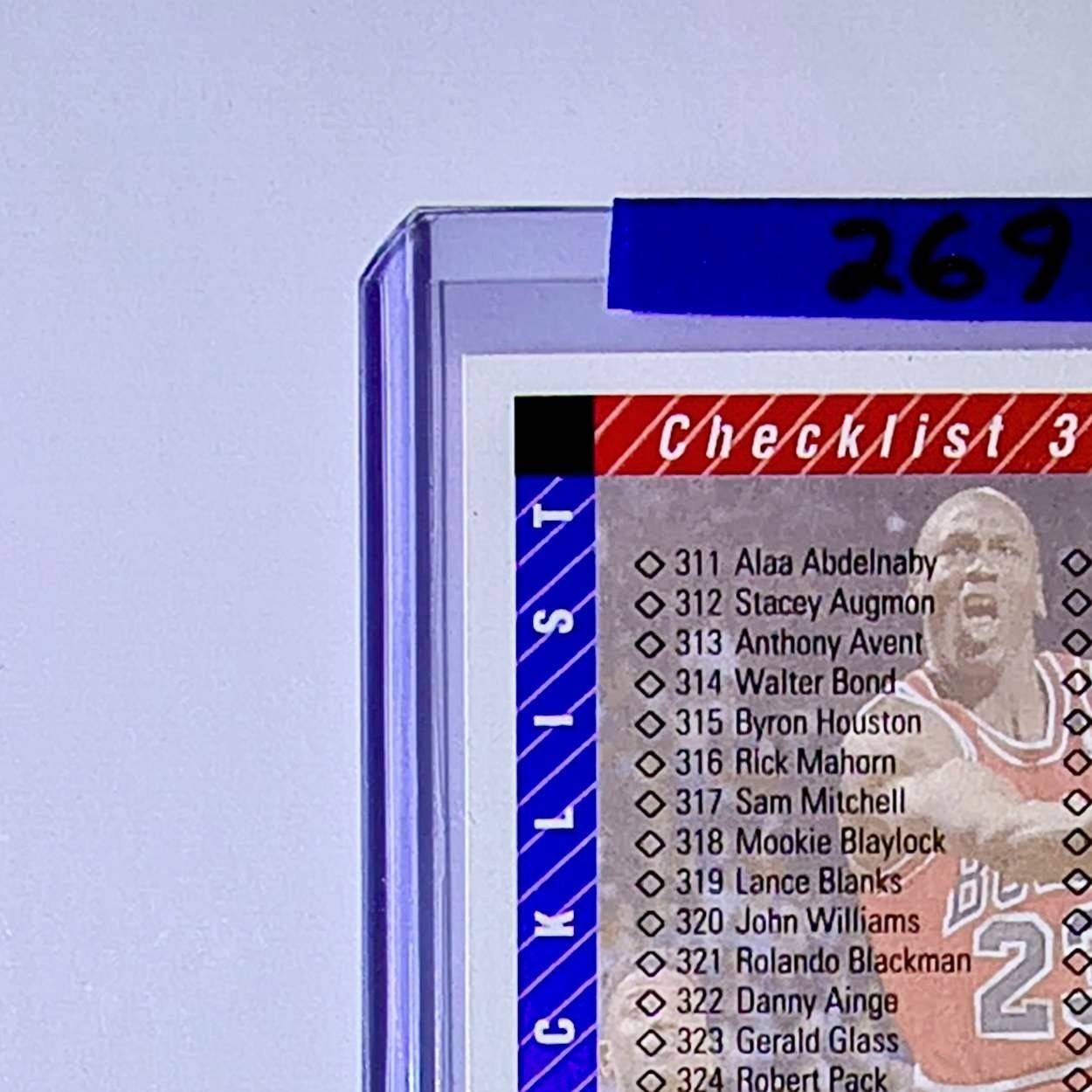 Michael Jordan 1992-93 Upper Deck Checklist #419 Basketball Card Chicago Bulls