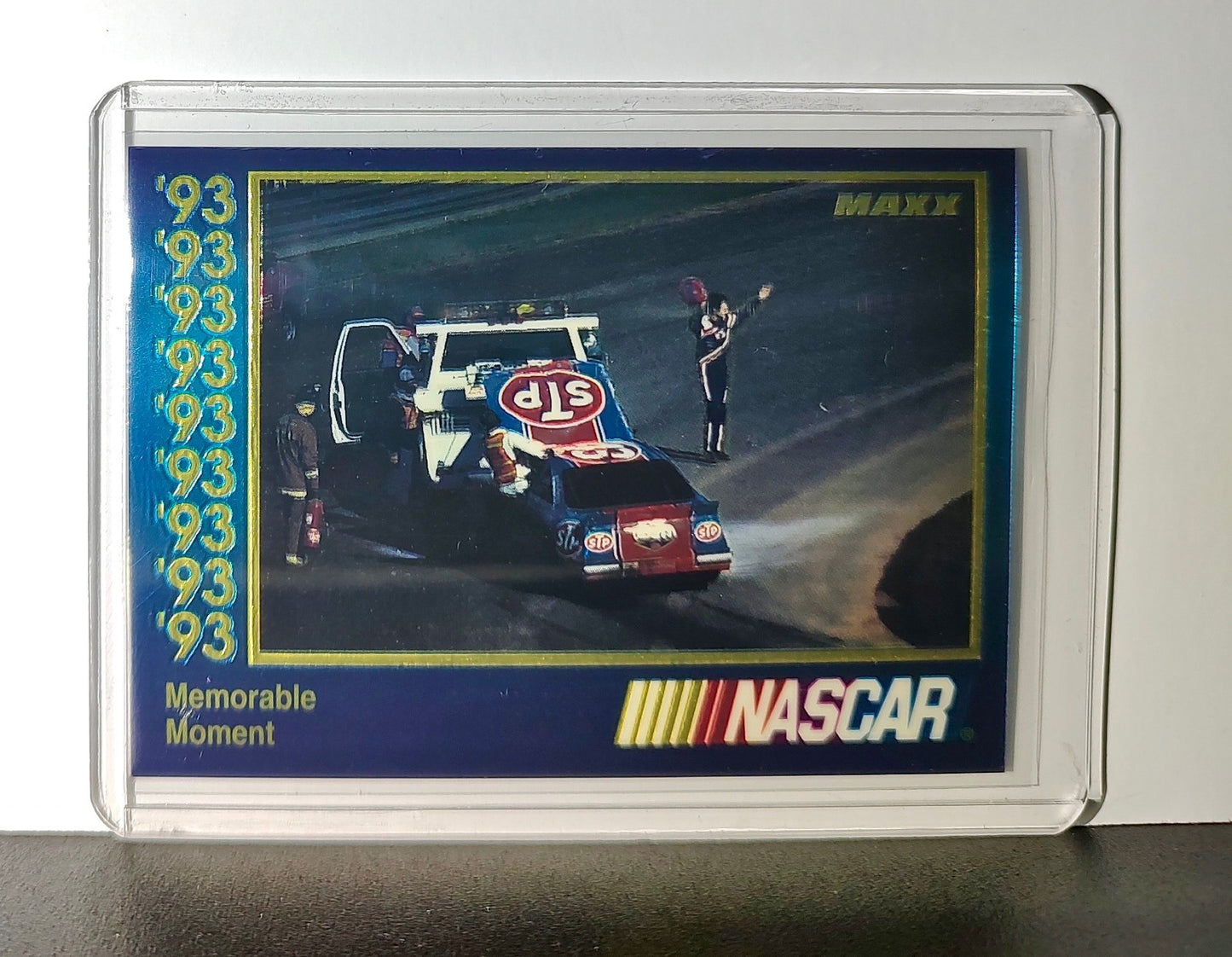 Memorable Moment 1993 Maxx Premier Plus Racing #74 NASCAR Card Petty Enterprises