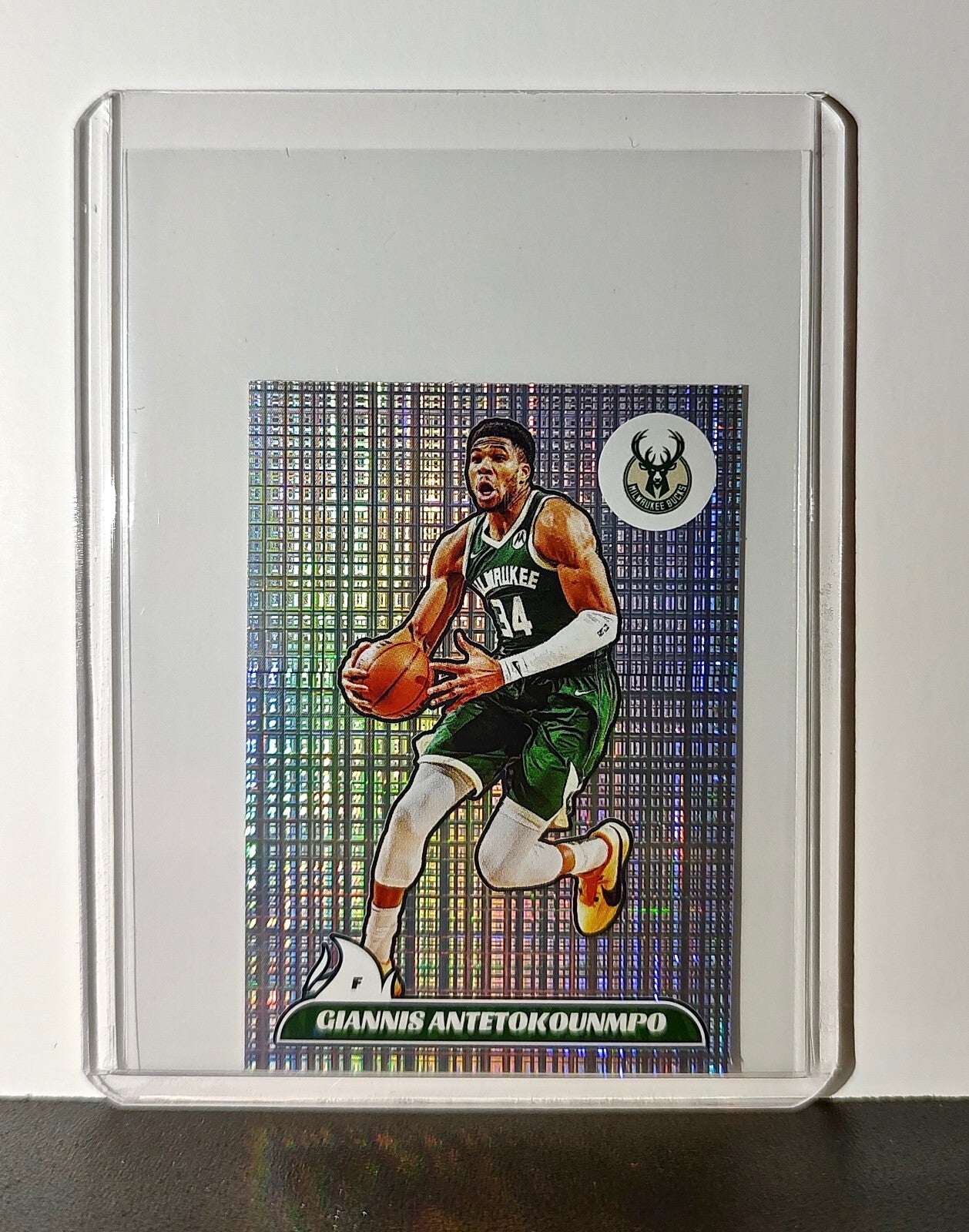 Giannis Antetokounmpo 2024-25 Panini NBA #228 Foil Sticker Card Milwaukee Bucks