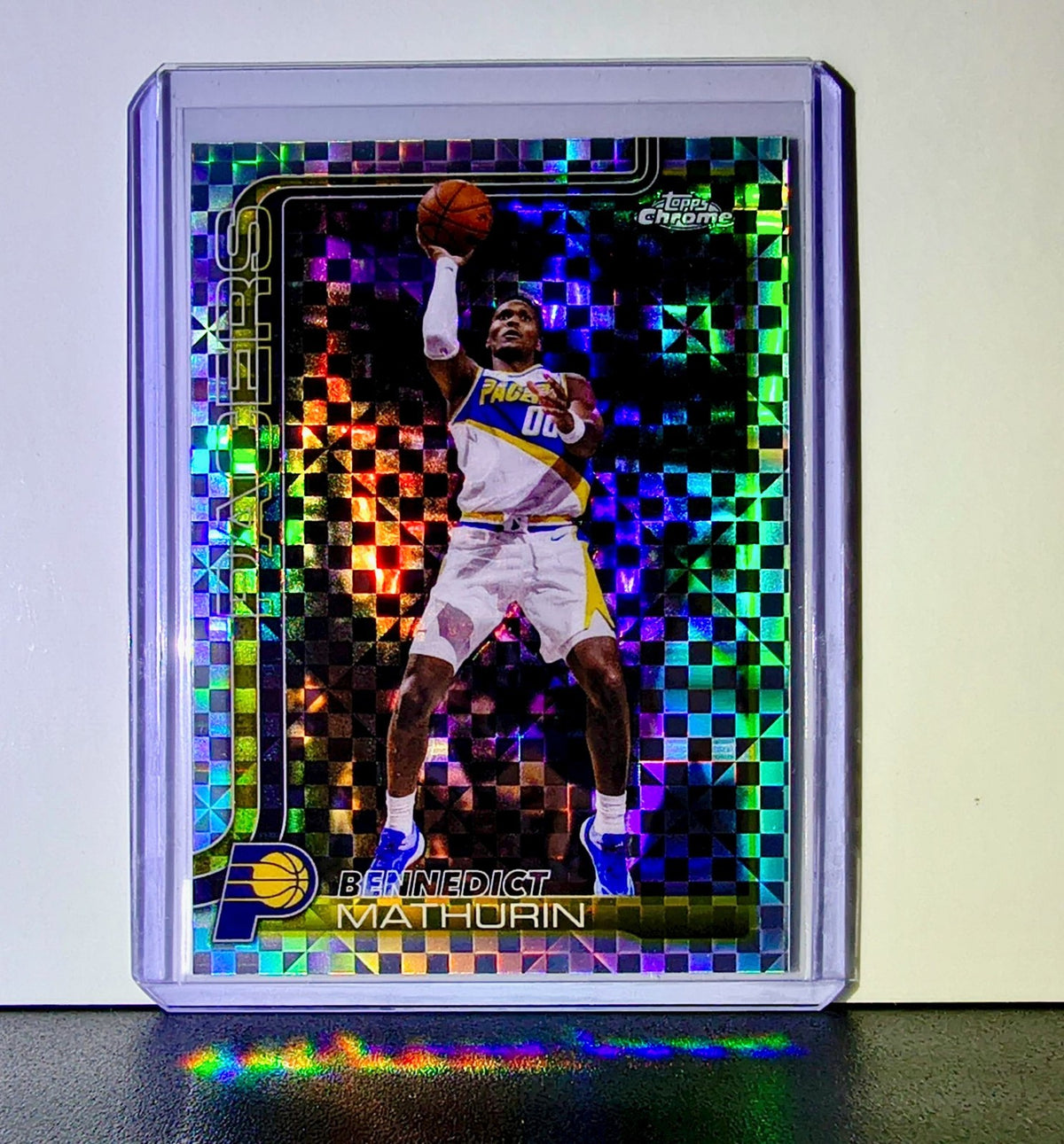 Bennedict Mathurin 2025-26 NBA Topps Chrome Update X-Fractor #133 Card Pacers