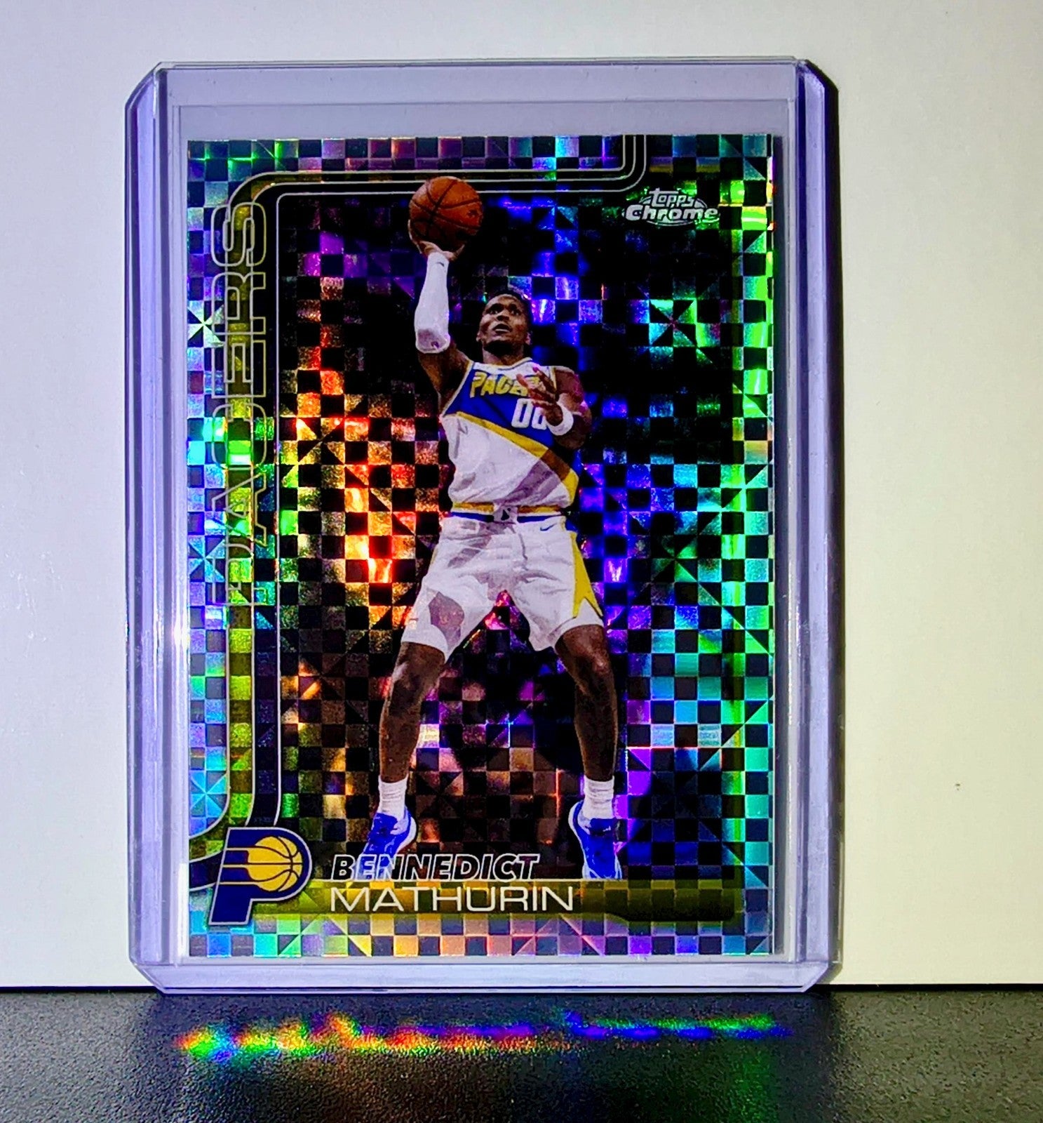 Bennedict Mathurin 2025-26 NBA Topps Chrome Update X-Fractor #133 Card Pacers