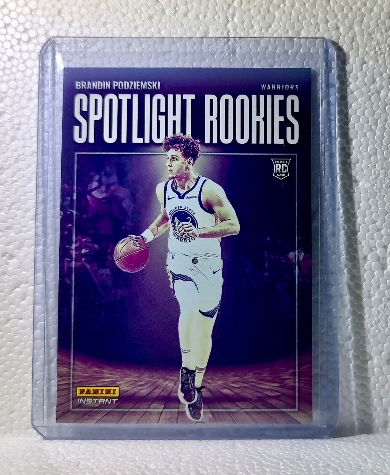 Brandin Podziemski 2023-24 Panini #19 NBA Spotlight Rookies Card Warriors 1/209