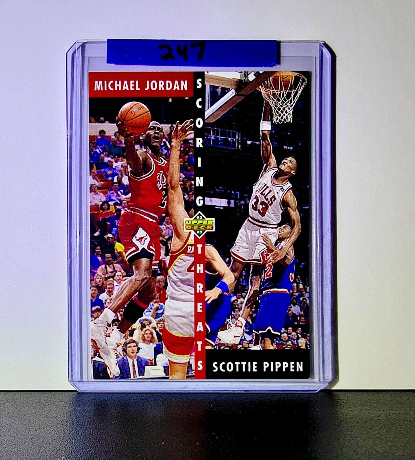 Michael Jordan Scottie Pippen 1992-93 Upper Deck Scoring Threats #62 Card Bulls