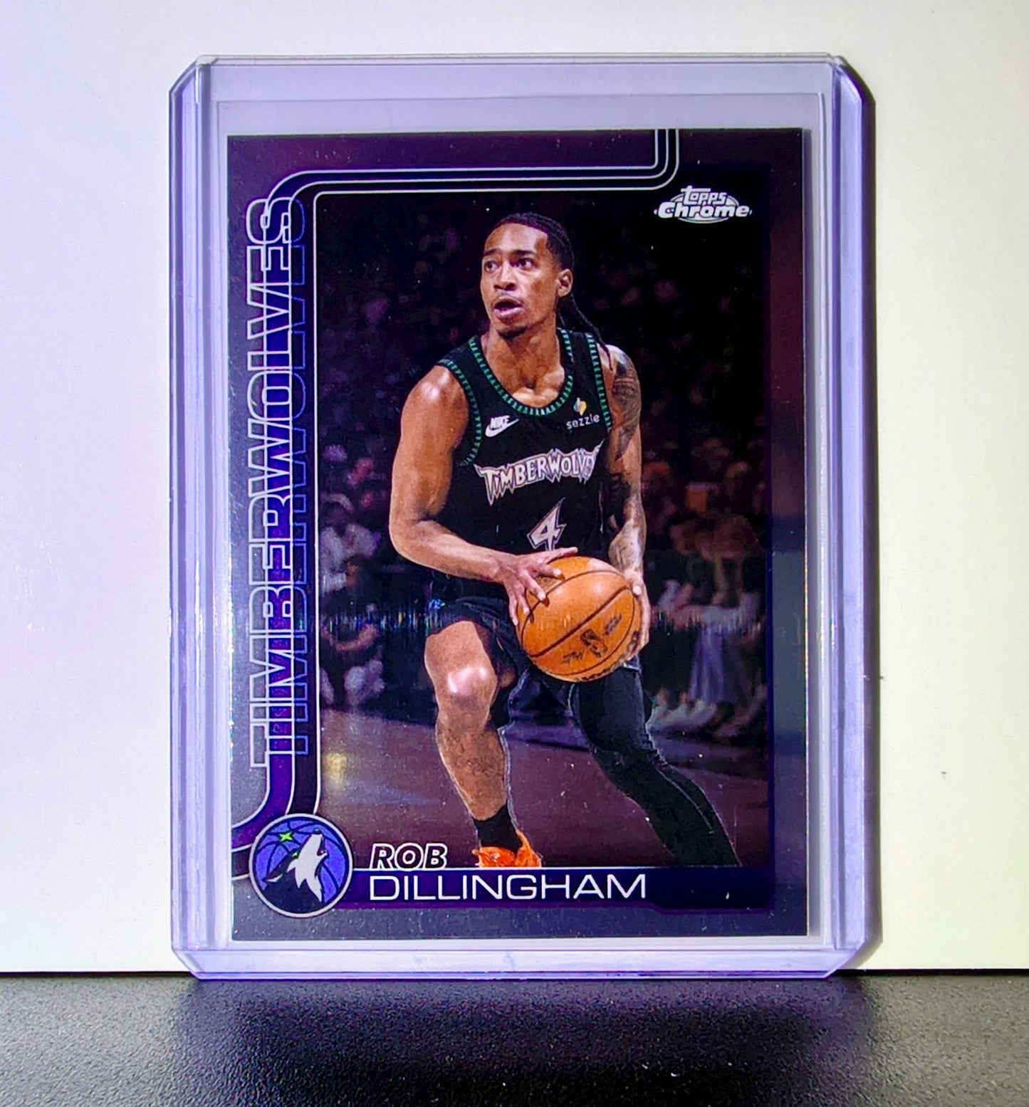 Rob Dillingham 2025-26 NBA Topps Chrome Update #105 Card Minnesota Timberwolves
