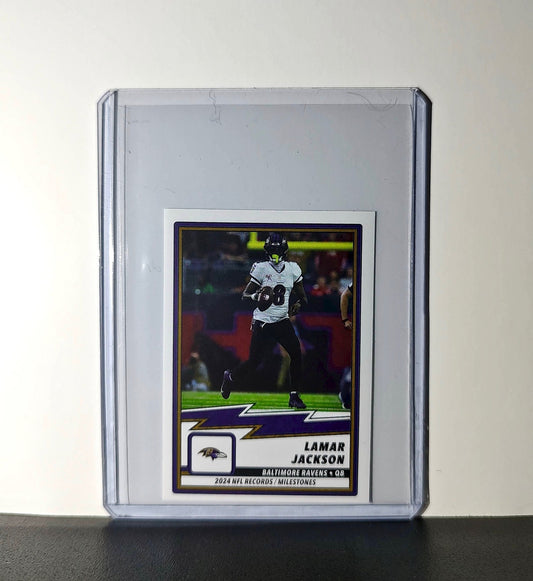 Lamar Jackson 2025 Panini NFL #26 Record/Milestone Sticker