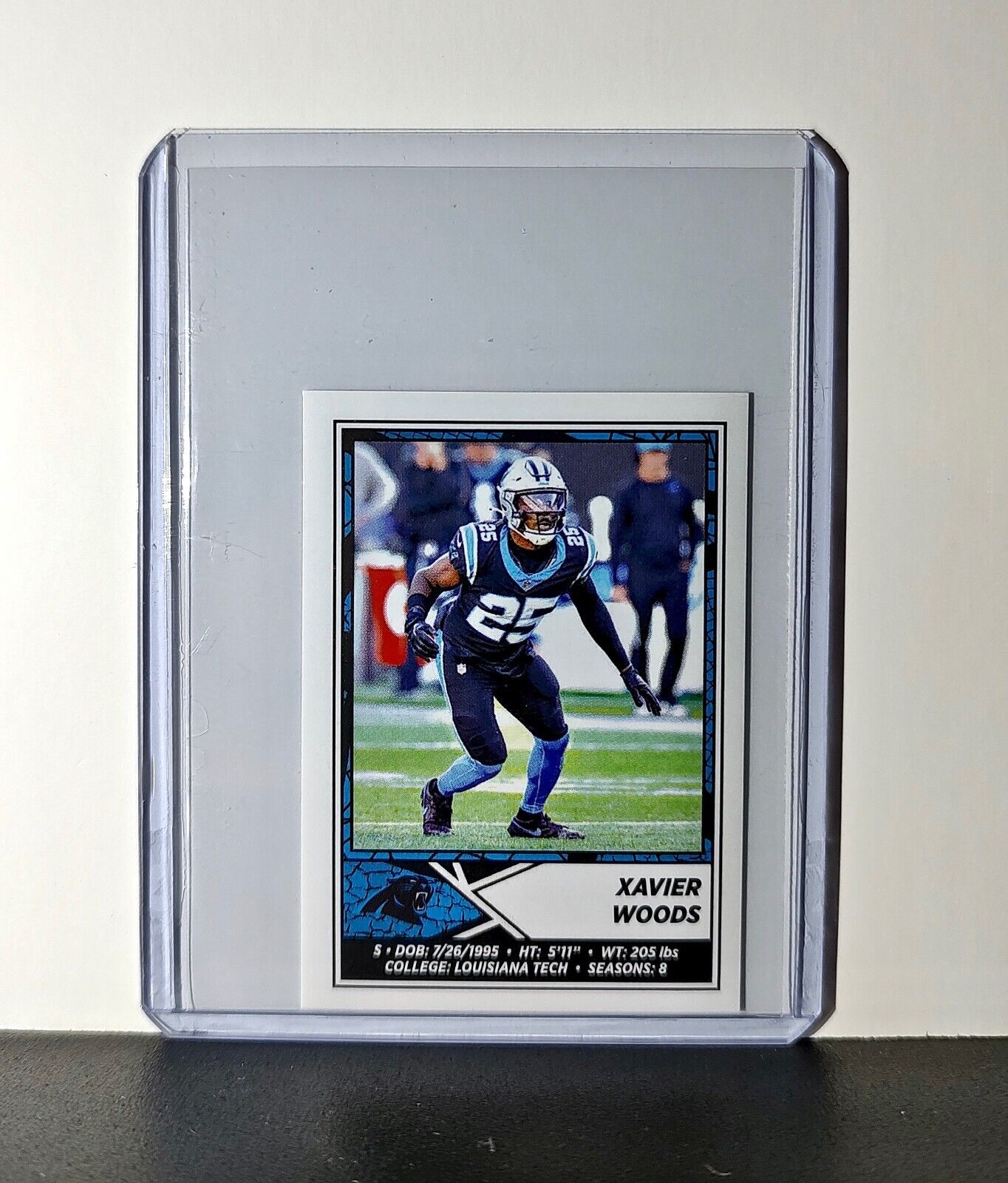 Xavier Woods 2024 Panini NFL Sticker #455 Carolina Panthers