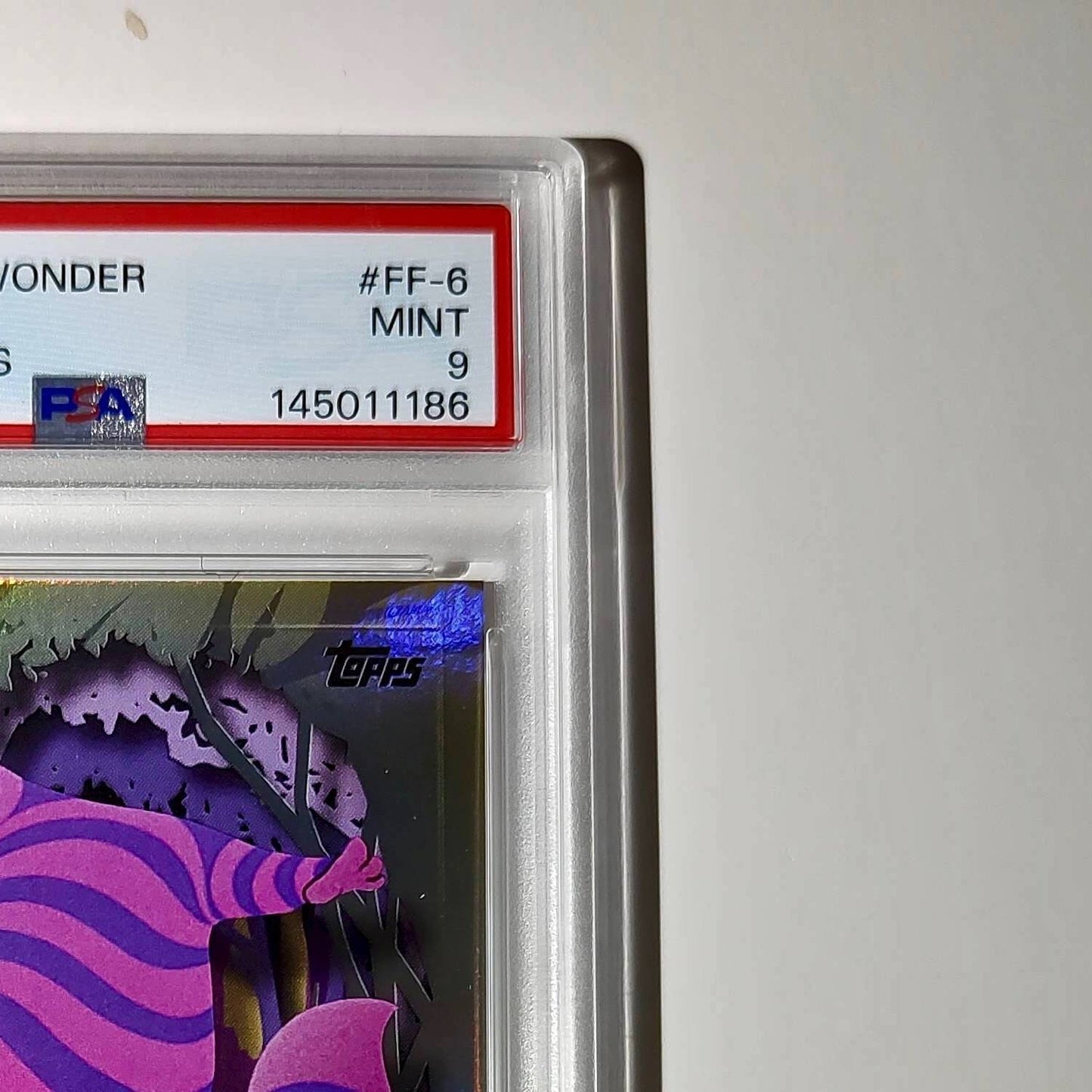 Cheshire Cat 2025 Topps Disney #FF-6 Furry Friends Card PSA 9