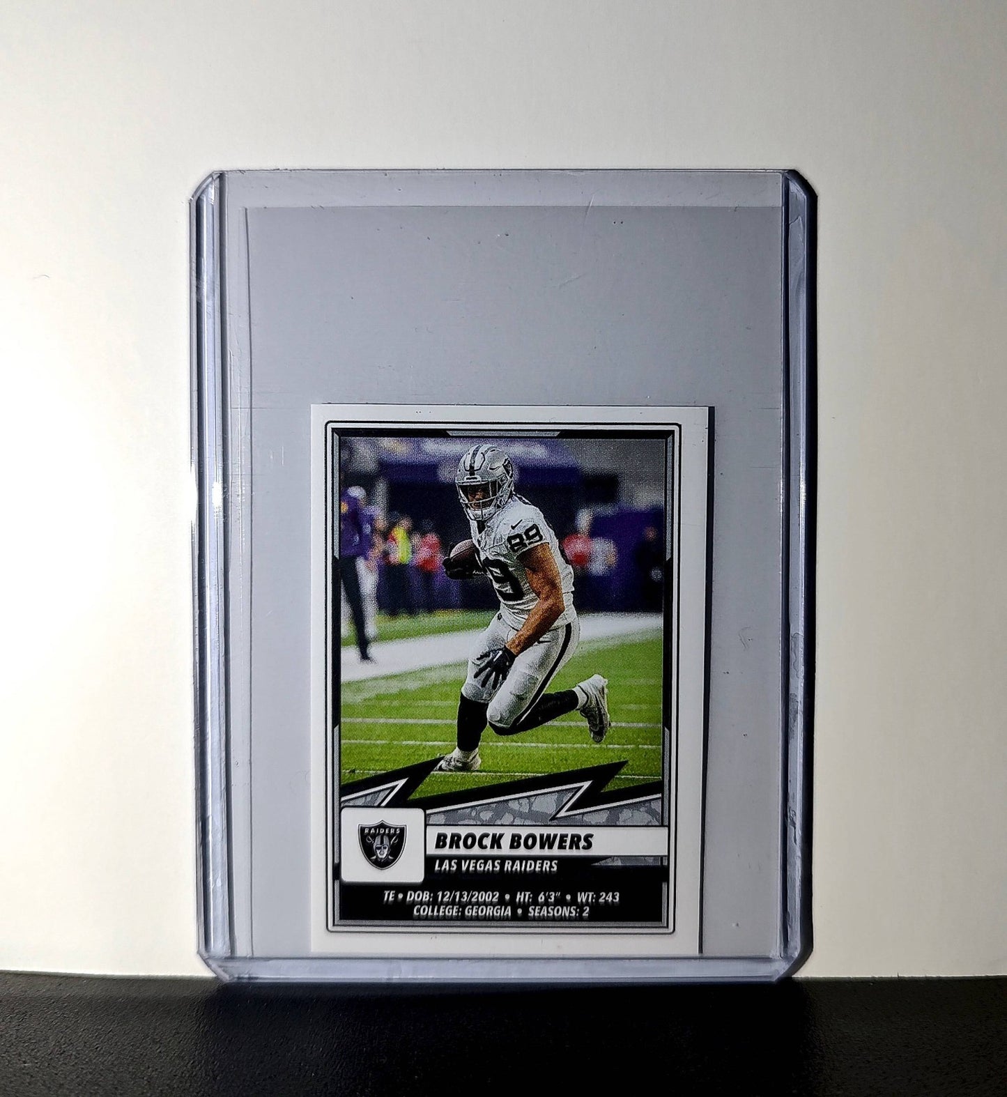 Brock Bowers 2025 Panini NFL #269 Sticker Las Vegas Raiders