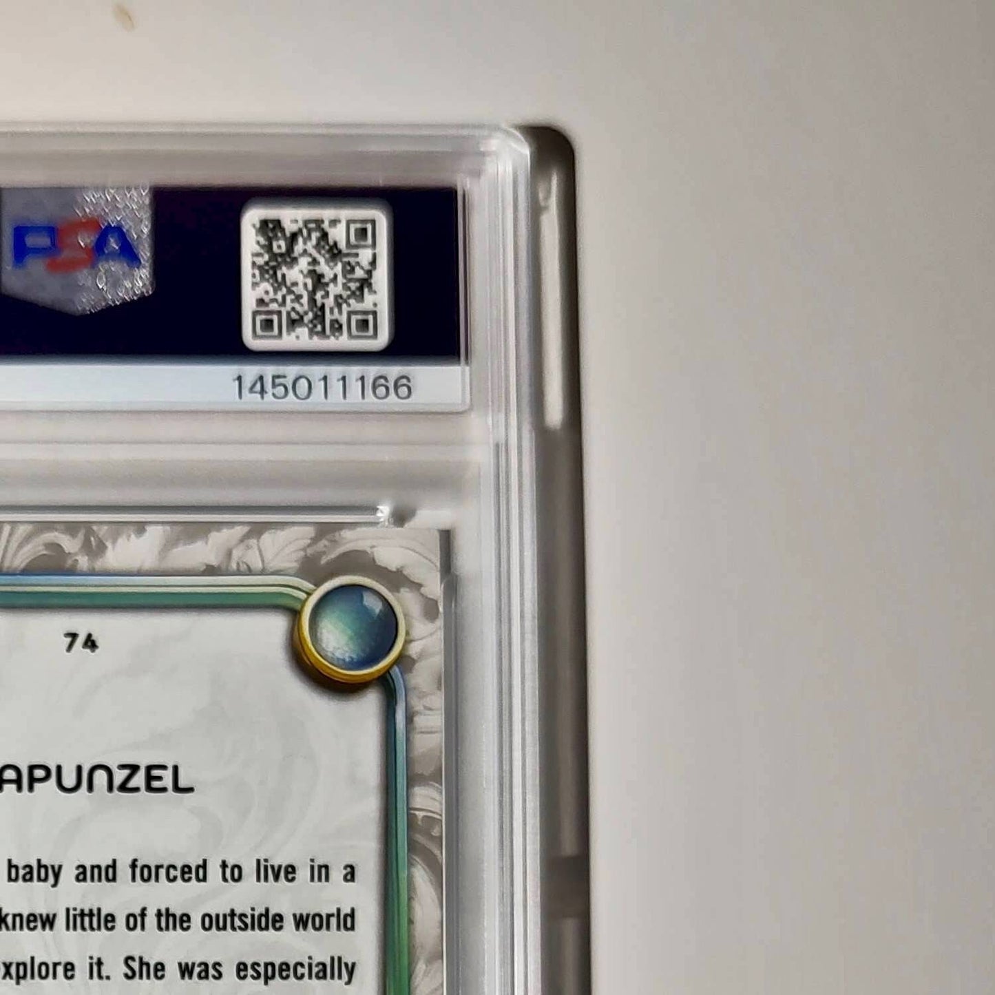 Rapunzel 2025 Topps Disney Wonder #74 Winter Variant Card Tangled PSA 10