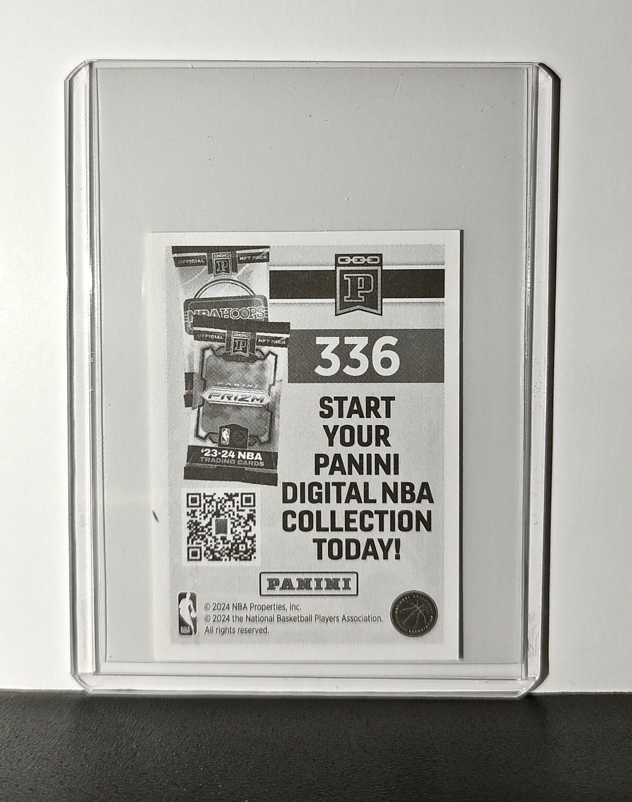 Amen Thompson 2024-25 Panini NBA #336 Sticker Card Houston Rockets