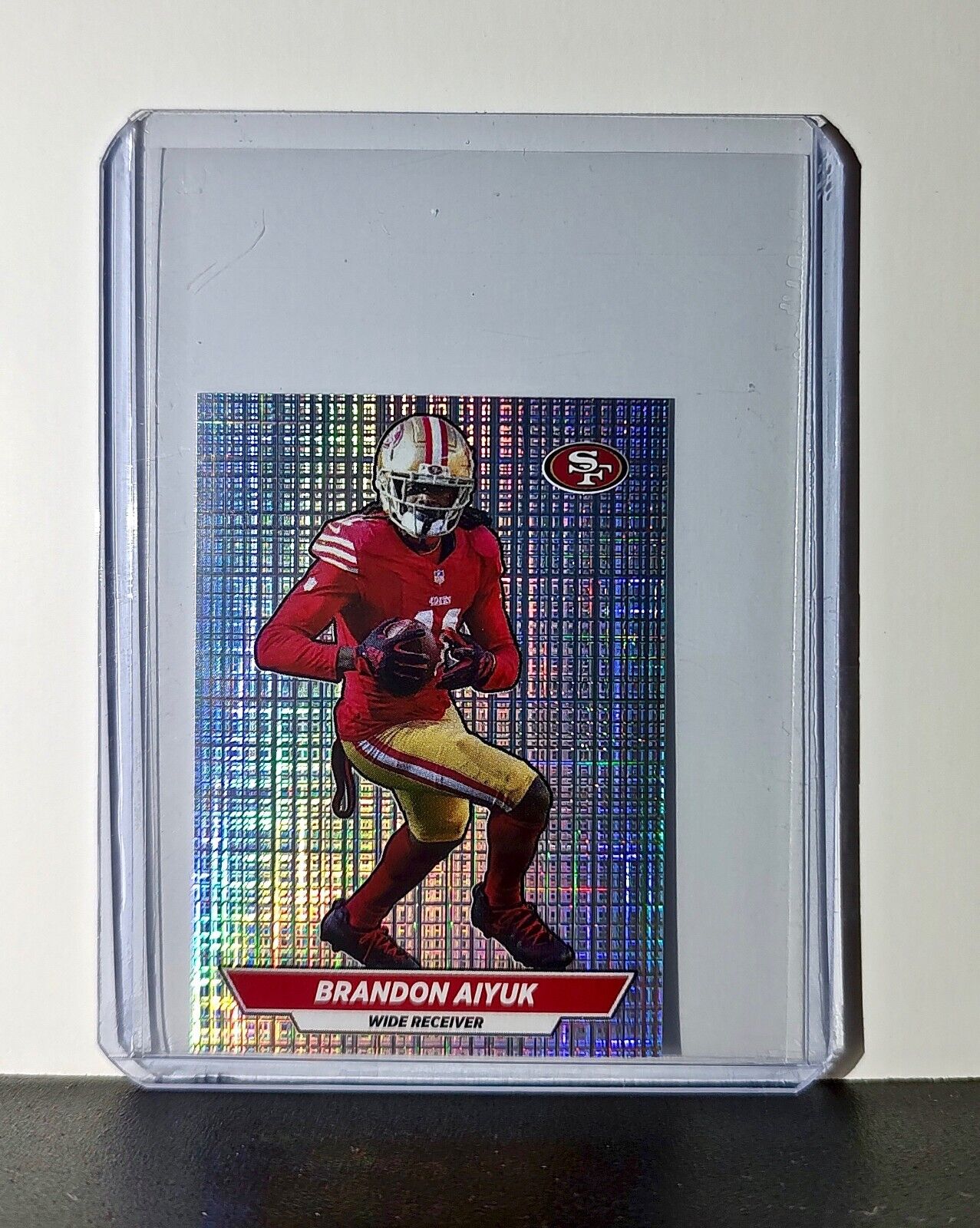 Brandon Aiyuk 2024 Panini NFL Sticker #532 Foil San Francisco 49ers