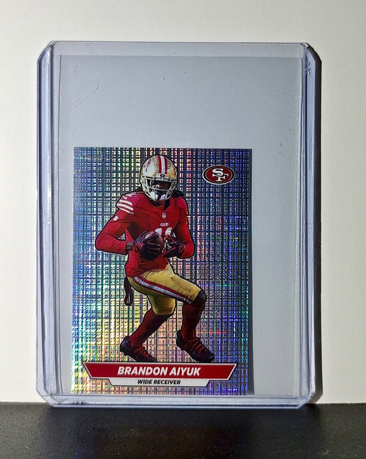 Brandon Aiyuk 2024 Panini NFL Sticker #532 Foil San Francisco 49ers