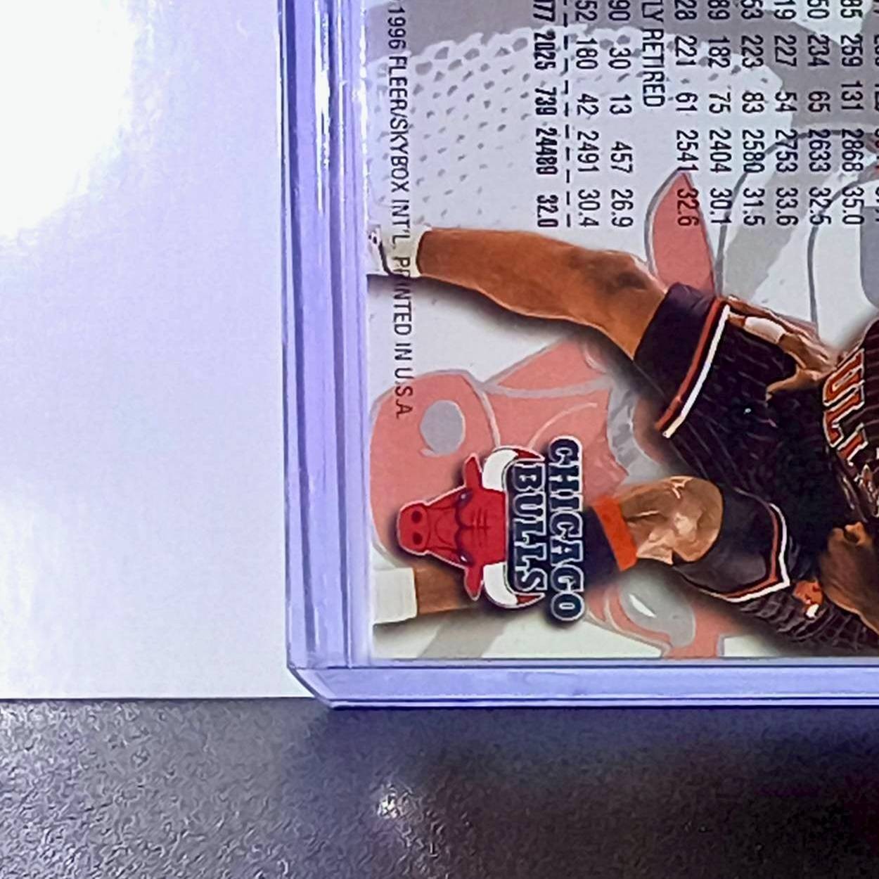 Michael Jordan 1996-97 Fleer #13 Basketball Card Chicago Bulls