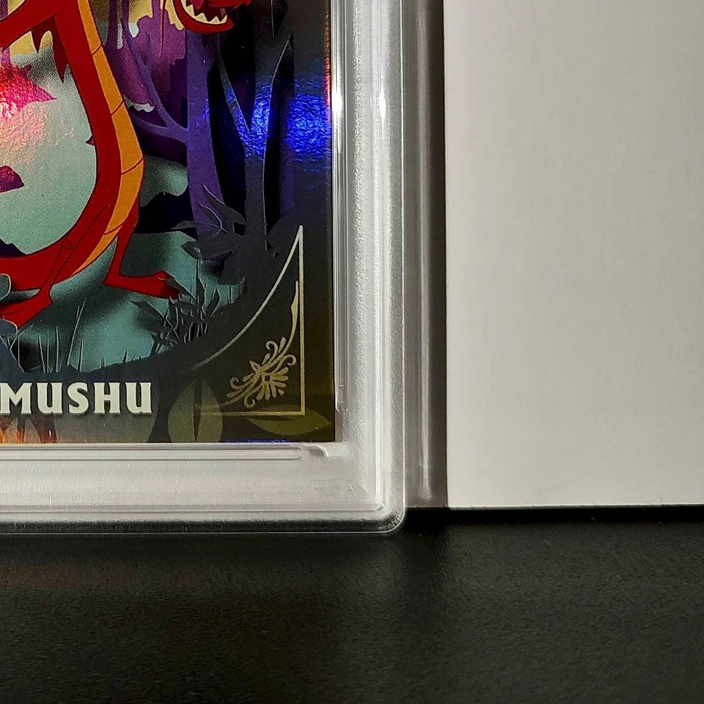 Mushu 2025 Topps Disney #FF-16 Furry Friends Card Mulan PSA 8