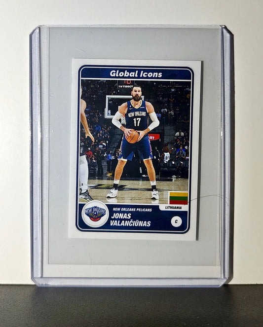 Jonas Valanciunas 2023-24 Panini NBA #73 Global Icons Sticker Pelicans