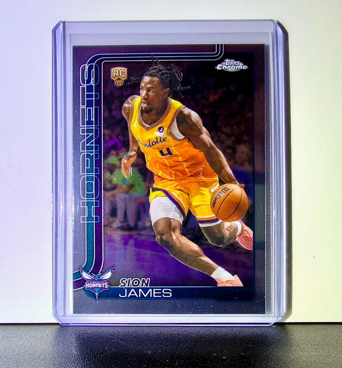 Sion James Rookie 2025-26 NBA Topps Chrome Update #183 Card Charlotte Hornets