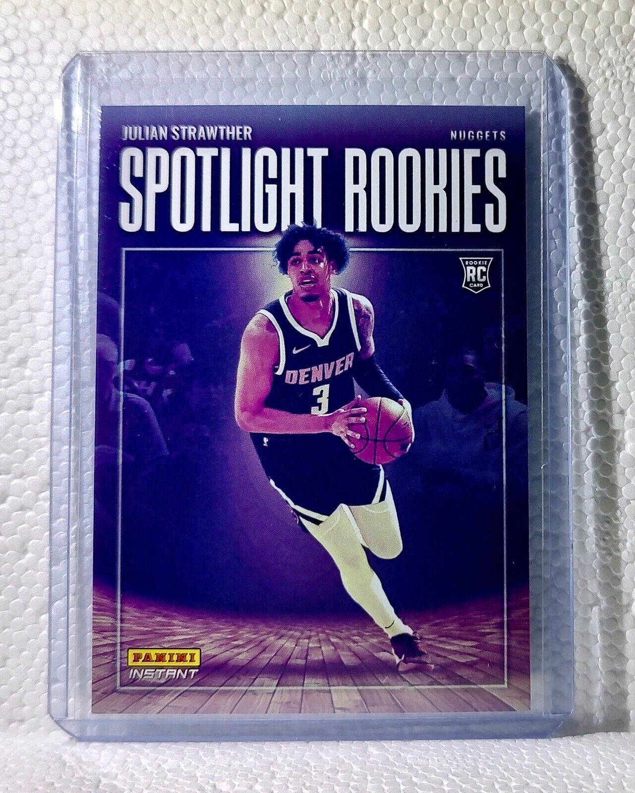 Julian Strawther 2023-24 Panini #29 NBA Spotlight Rookies Card Nuggets 1/209