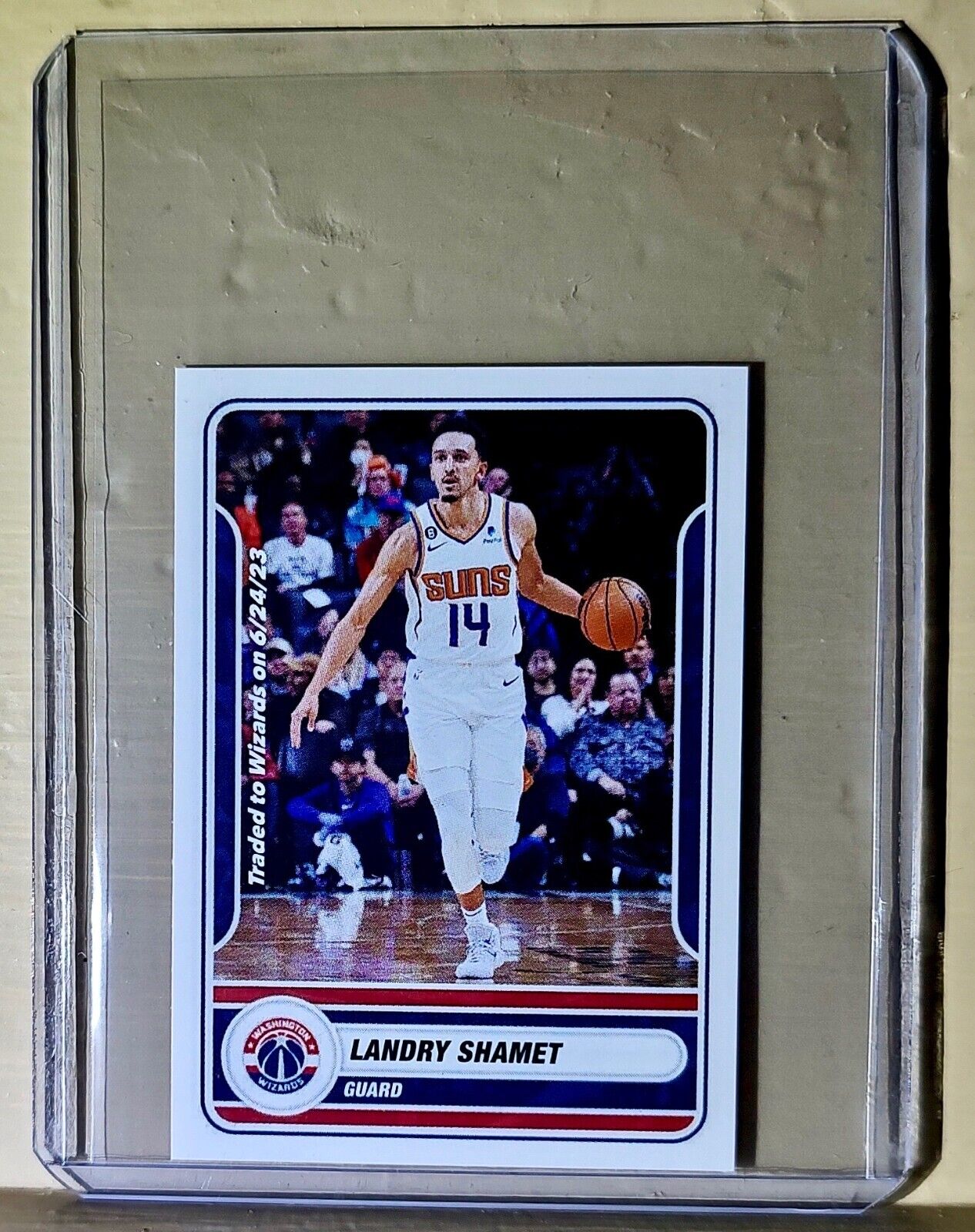 2023-24 Landry Shamet Panini NBA Basketball #290 Sticker Washington Wizards