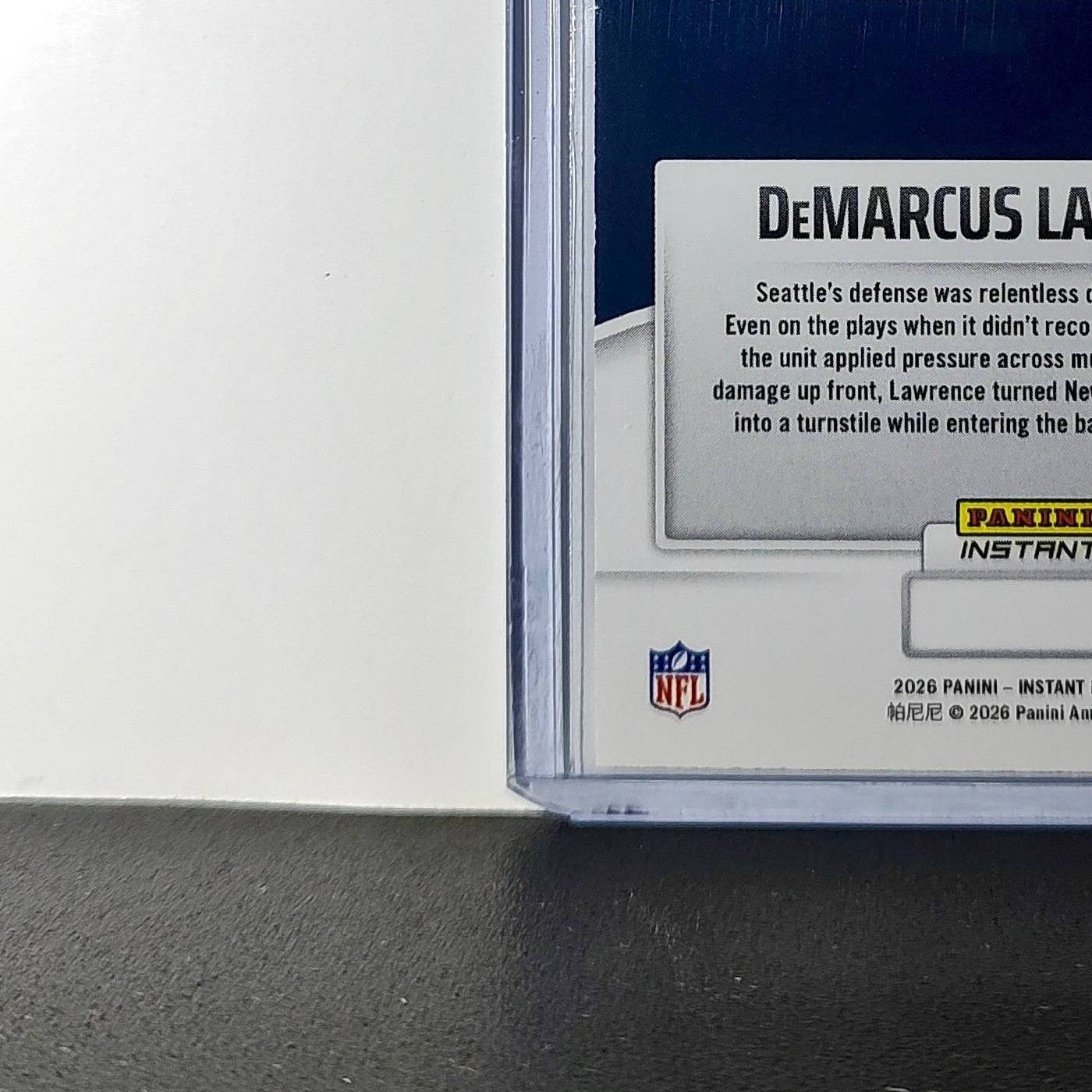 DeMarus Lawrence 2026 Panini NFL Super Bowl LIX Champions #19 Seattle Seahawks