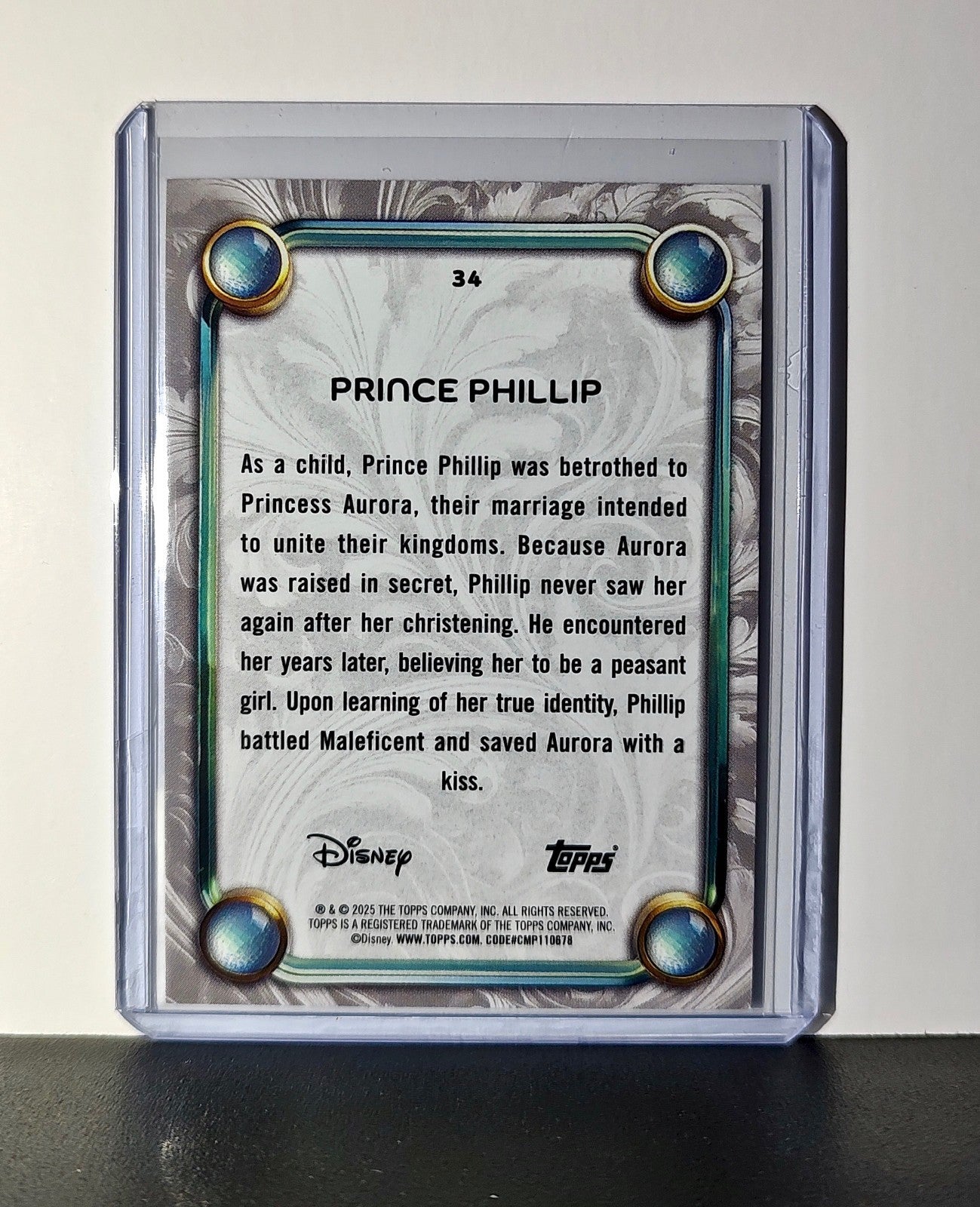 Prince Phillip 2025 Topps Disney Wonder #34 Card Sleeping Beauty
