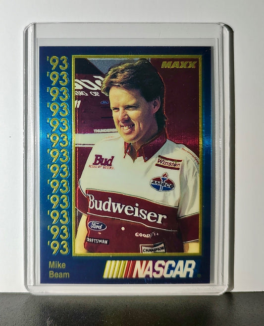 Mike Beam 1993 Maxx Premier Plus Racing #128 NASCAR Card Junior Johnson
