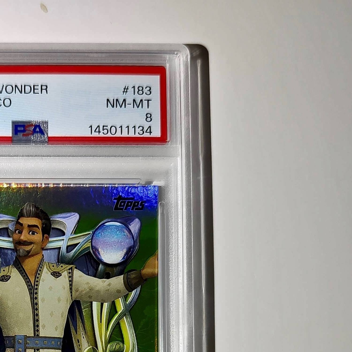 King Magnifico 2025 Topps Disney Wonder #183 Card Wish PSA 8