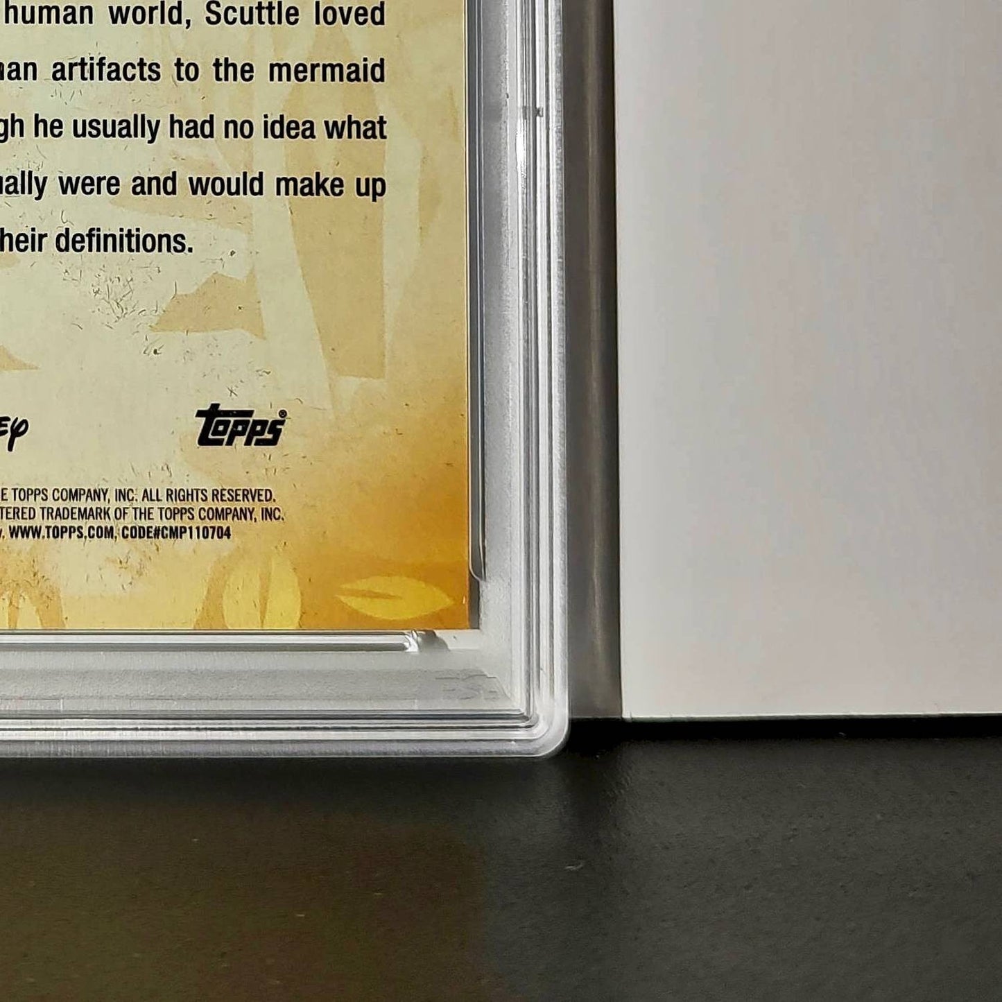 Scuttle 2025 Topps Disney #FF-9 Furry Friends Card The Little Mermaid PSA 9