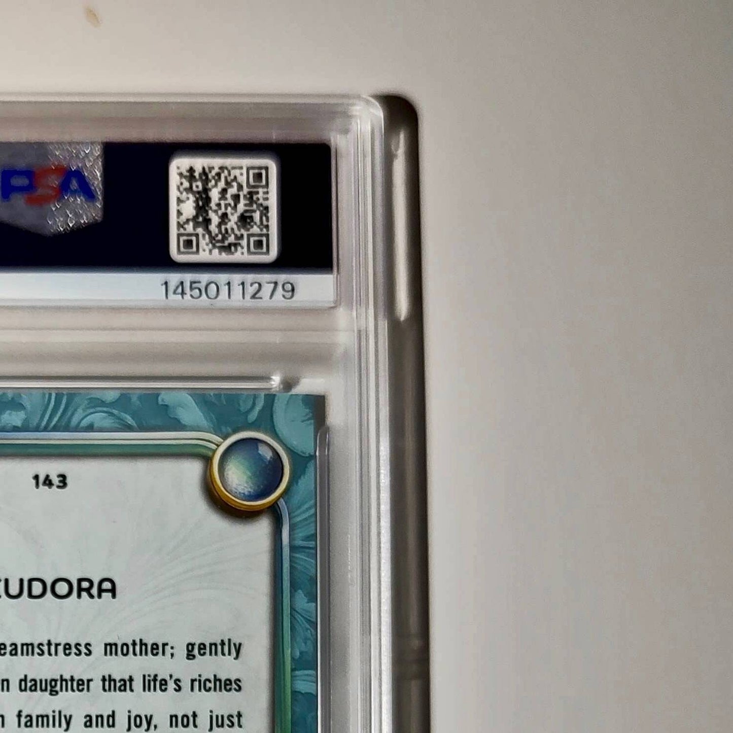 Eudora 2025 Topps Disney #143 Diamond Card The Princess and the Frog PSA 7
