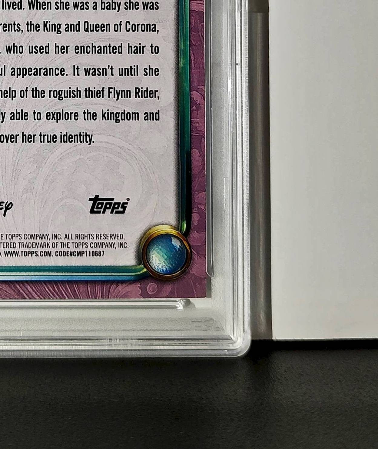 Rapunzel 2025 Topps Disney Cartoon Princess #160 Card Tangled PSA 8