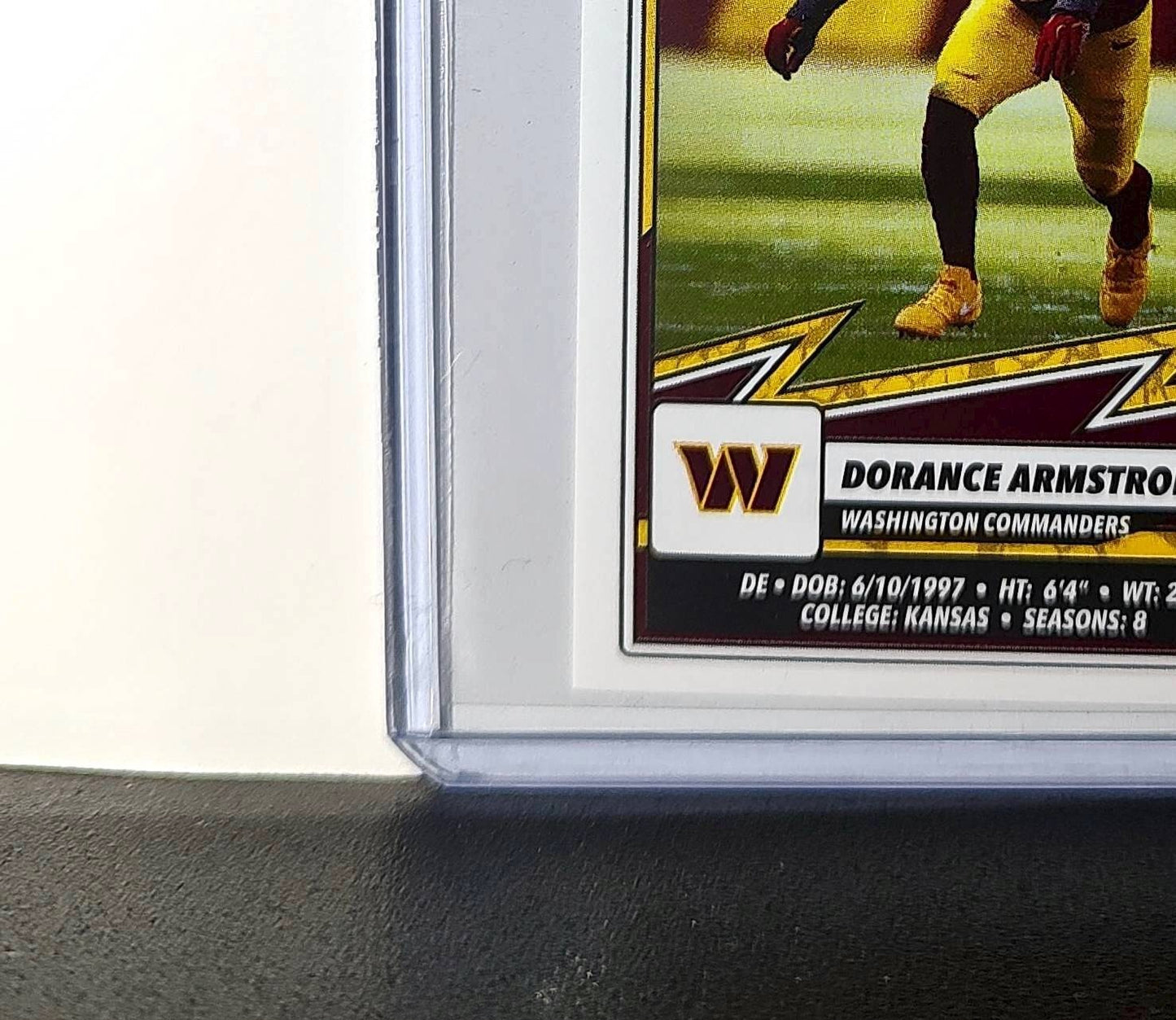 Dorance Armstrong Jr. 2025 Panini NFL #352 Sticker Commanders