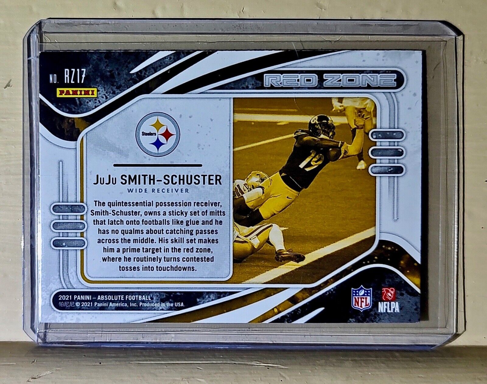 JuJu Smith-Schuster 2021 Panini NFL Absolute Red Zone #RZ17 Card