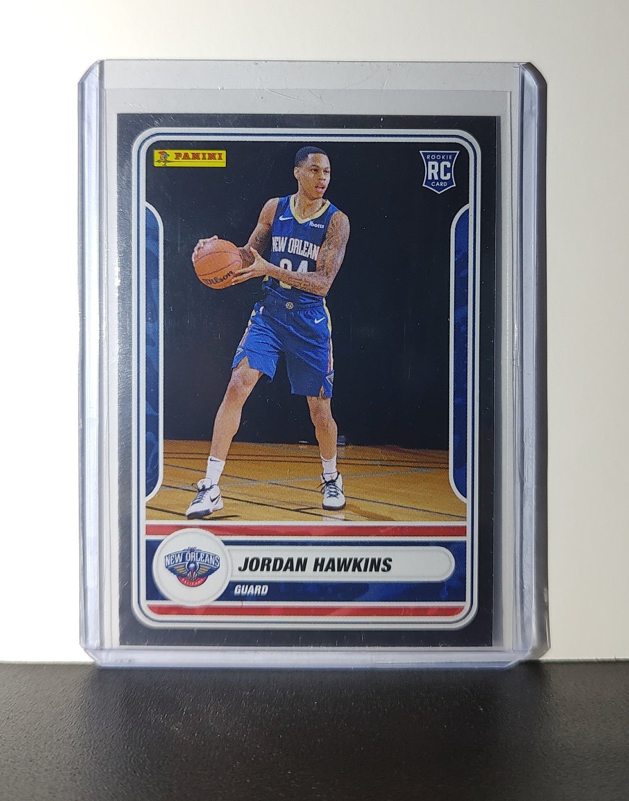 Jordan Hawkins Rookie 2023-24 Panini NBA Sticker Foil Card #83 Pelicans